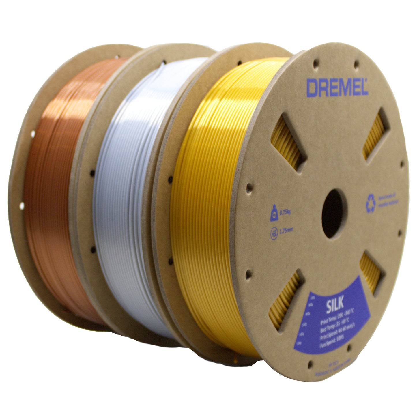 Dremel 3D PLA Filament, 1.75mm, 0.75kg - Silk Finish