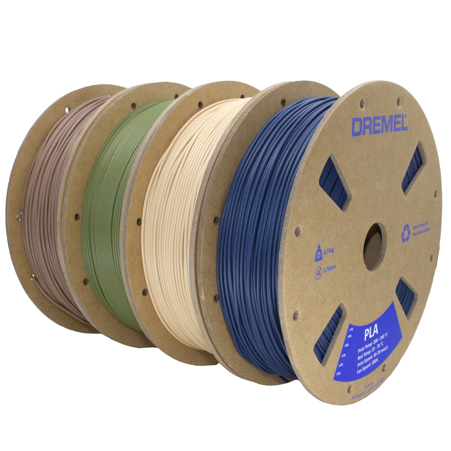 Dremel 3D PLA Filament, 1.75mm, 0.75kg - Matte Finish